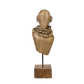 Dekorativ Träfigur torso natur