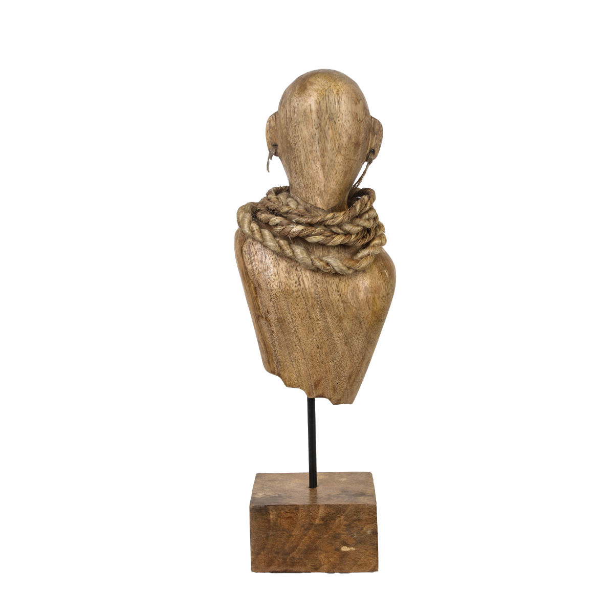 Dekorativ Träfigur torso natur