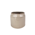 Stilren beige kruka i keramik