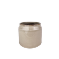 Beige dekorativ kruka i keramik – 11 cm