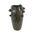Keramikvas mörkgrön Ø22 × 36 cm – Krukor & Rum