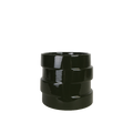 Grön keramikkruka med ringar Ø13,5 × 13 cm – Krukor & Rum