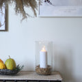 Glasvas/lykta 15x29H cm