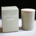 Doftljus Lera med doft av Seidelträ – 8 × 10 cm