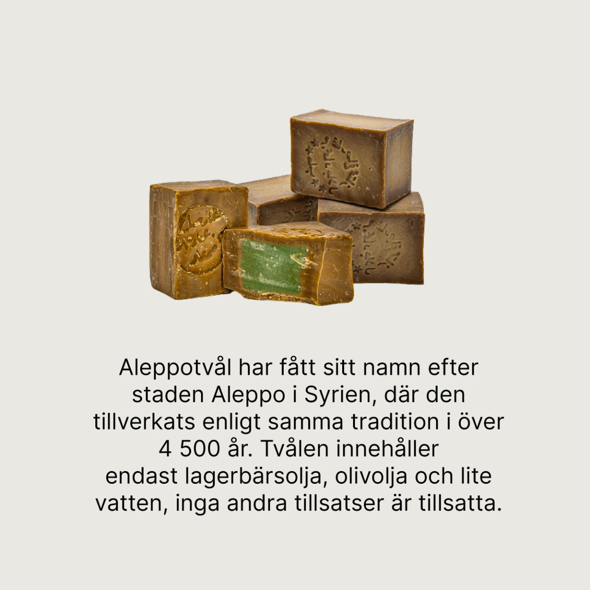 Äkta handgjord Aleppotvål