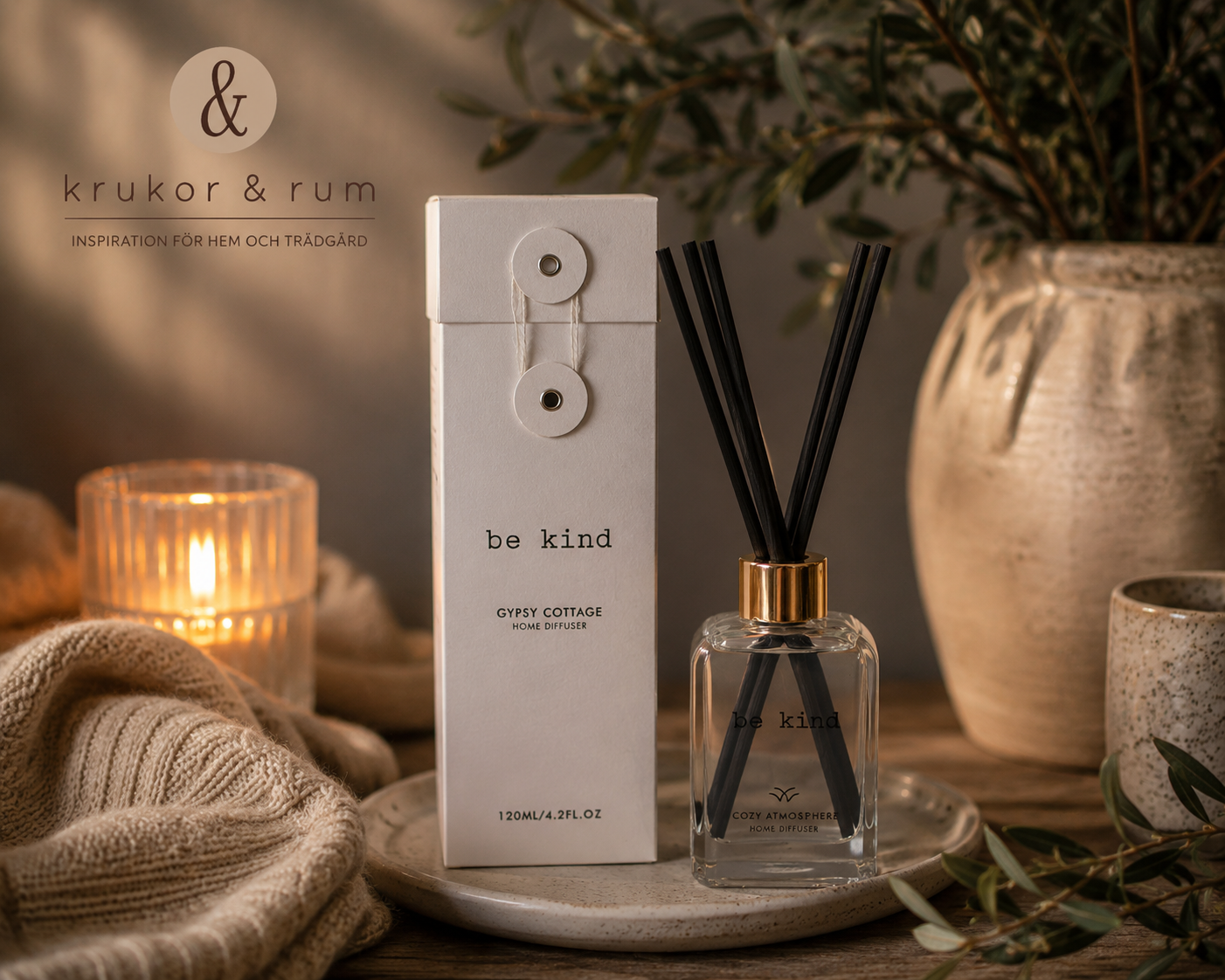  Doft för hemmet med doftpinnar, doftljus och doftkristaller från Krukor & Rum • Elegant doftkollektion med doftpinnar, doftljus och dekorativa doftkristaller